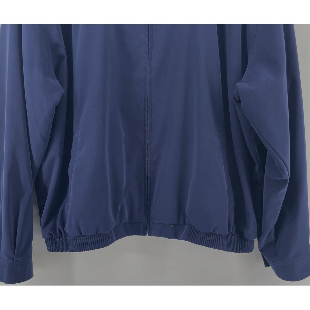 Vintage Polo Ralph Lauren Men's XXL Harrington Bomber Jacket Navy Blue Full Zip - Picture 7 of 15